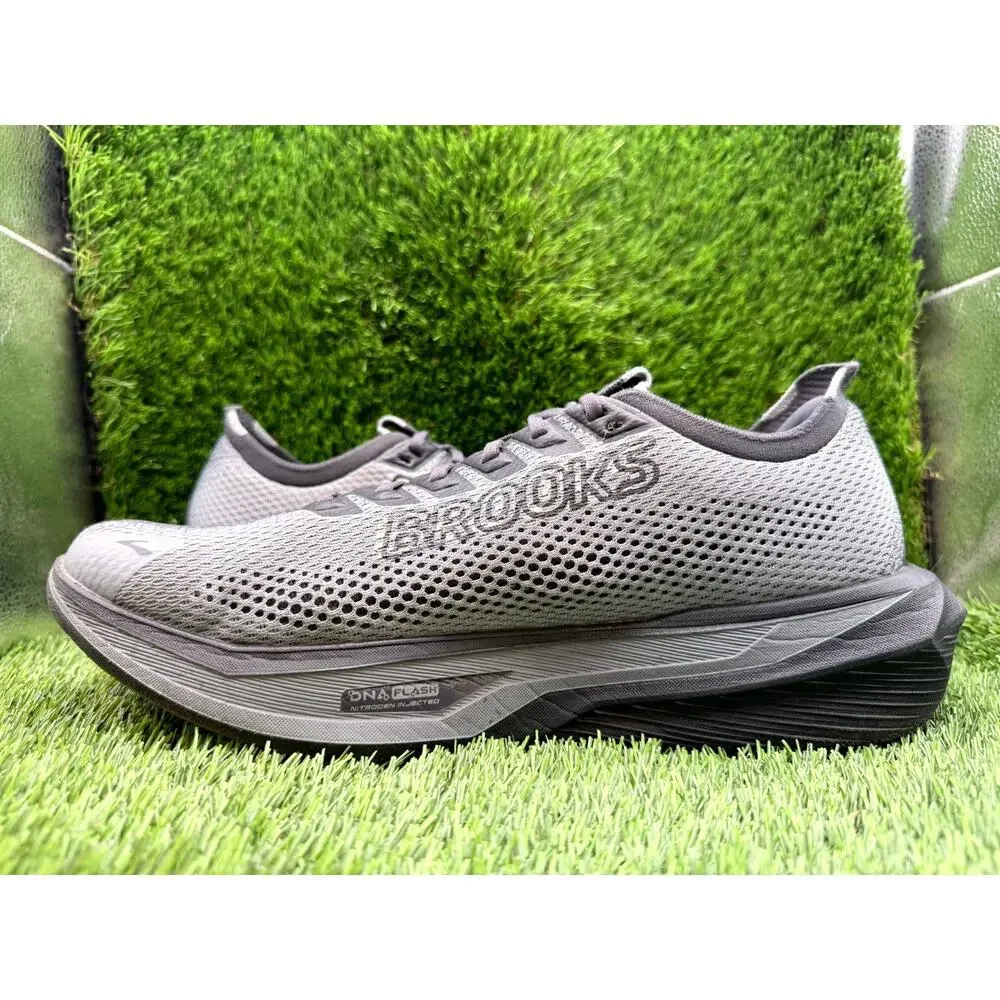 Brooks Hyperion 3 1104651D054 Athletic Sneaker Men's 12D Gray Mesh Road Running